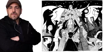 Una tavola de “La danza dei corvi” di Manuelle Z. Mureddu