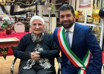 La signora Raffaela Cabboi con Marco Benucci