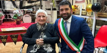 La signora Raffaela Cabboi con Marco Benucci
