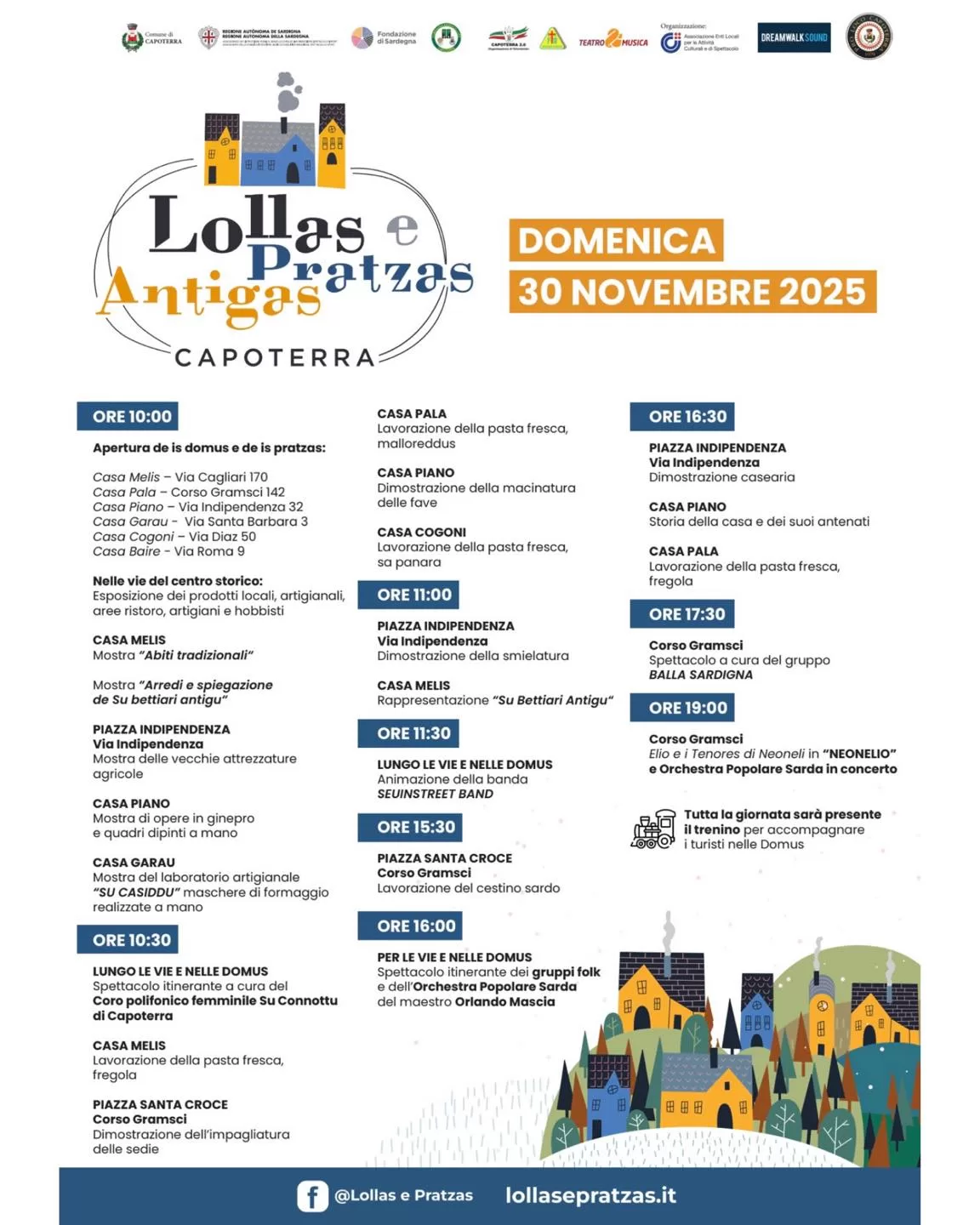 Lollas e Pratzas Antigas - Programma 2025