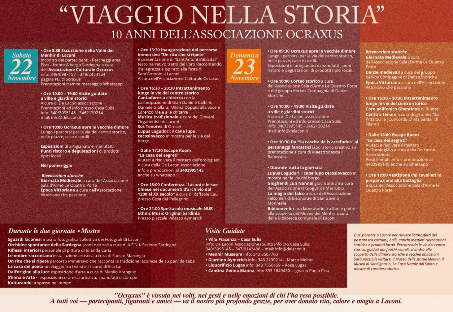 Ocraxus 2025 a Laconi