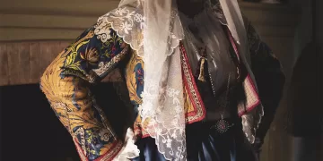 Un dettaglio dell'abito tradizionale di Ovodda. Foto ASPEN