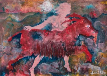 Alfonso Silba, Racconto del pastore (Cosima), 40x54 cm