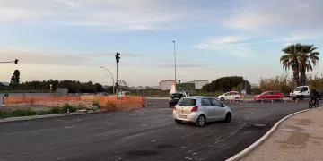 Alghero, nuova rotatoria in via Vittorio Emanuele