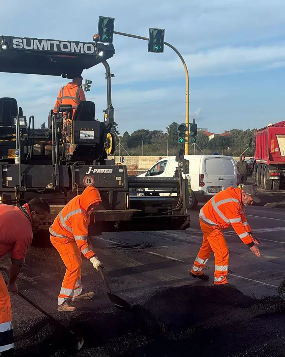 Alghero, nuova rotatoria in via Vittorio Emanuele