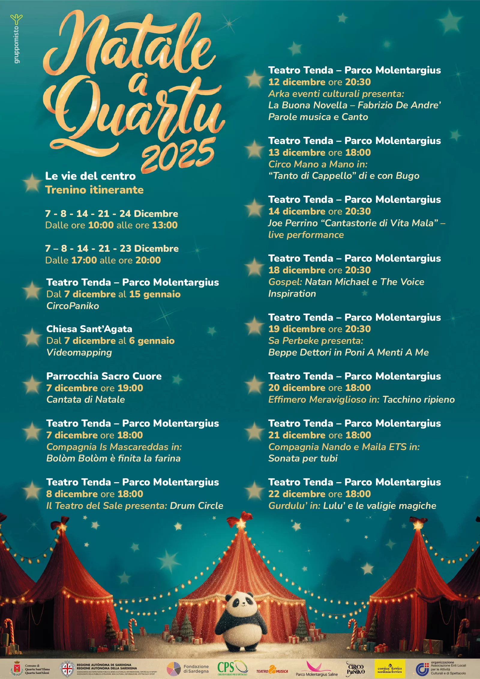 Programma Natale a Quartu 2025