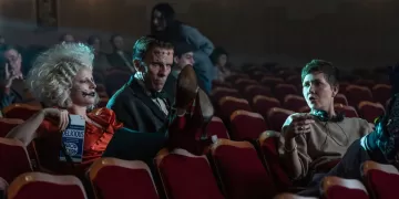 Jessie Buckley, Christian Bale e Maggie Gyllenhaal sul set de “La Sposa!”