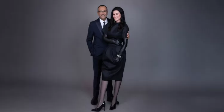 Carlo Conti e Laura Pausini