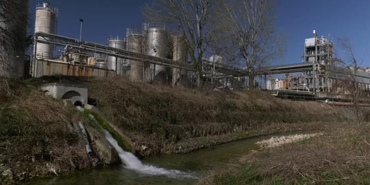 L’azienda chimica Miteni di Trissino (Vicenza)