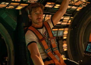 Ryan Gosling in Project Hail Mary. © 2026 Columbia Pictures Corporation