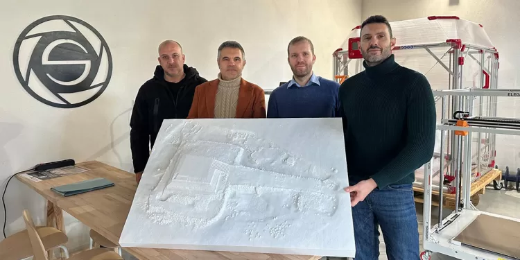 Riproduzione tattile di Monte d’Accoddi