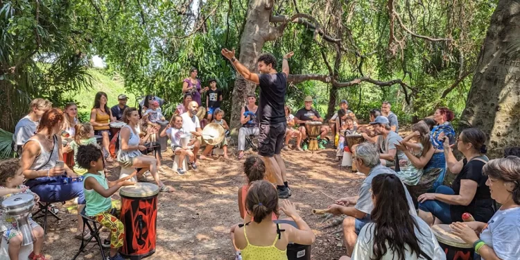 Drum circle al Festival Internazionale Musikaleidos