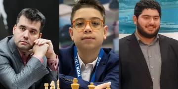 Ian Nepomniachtchi, Faustino Oro e Parham Maghsoodloo