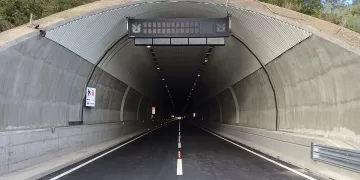 La galleria “Santu Antinu” sulla Statale 131 DCN, nel territorio di Sedilo (OR)