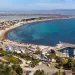 Veduta del Poetto di Cagliari. ©Depositphotos