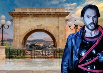 Il Bastione di Saint Remy e Francesco Demuro. ©Angelo Cucca