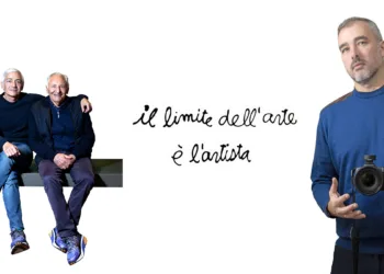 Tre opere di Cristian Castelnuovo, da sinistra: Mogol+Mogol (2016), Artista (2025) e Autoritratto (2025)