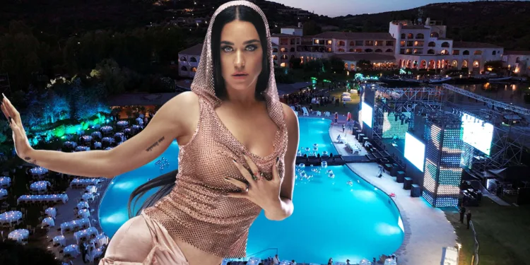 Katy Perry al Cala di Volpe