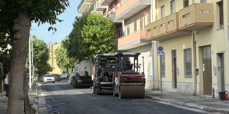 Quartu, nuovo asfalto in via De Gasperi