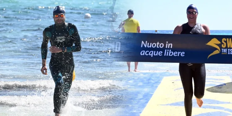 Swimtheisland, Sandro Tortelli e Alice Seghizzi vincitori della Combined. ©Massimo Locci