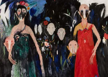 Silvia Mei, Bracciateste e veste rossa, 2014