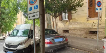 Stalli disabili occupati a Sassari