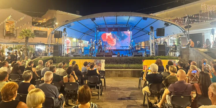 Concerto a Pula in piazza del Popolo