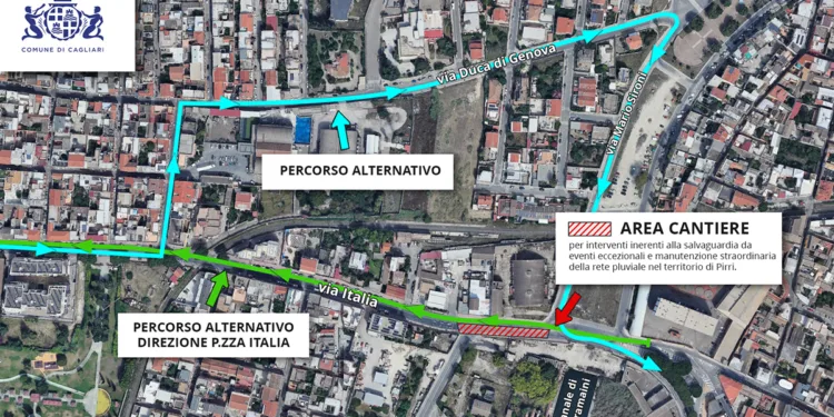 Percorsi alternativi Pirri dal 20.07 al 28.08
