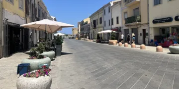 Porto Torres, area pedonale Corso Vittorio Emanuele