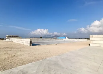 Area di stoccaggio posidonia nel sito industriale di San Marco ad Alghero