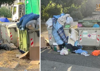 I rifiuti abbandonati a Sassari