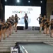 Le concorrenti sul palco durante le selezioni regionali di Miss Italia Sardegna