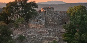 Il nuraghe Adoni a Villanova Tulo
