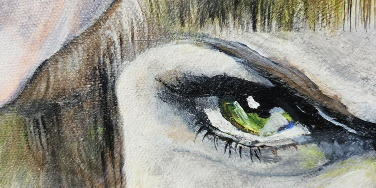 Un'opera dell’artista danese Charlotte Lindkvist