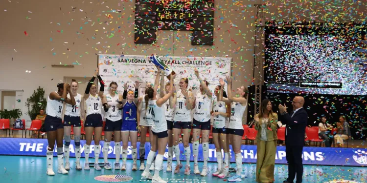 Il Korabelka San Pietroburgo vincitore del IV Sardegna volleyball challenge. ©At Studio