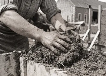 Lavorazione della terra cruda a Settimo San Pietro