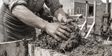 Lavorazione della terra cruda a Settimo San Pietro