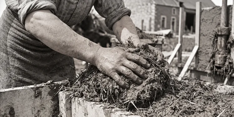 Lavorazione della terra cruda a Settimo San Pietro