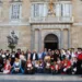 Navigantes 2023 a Barcellona. I gruppi sardi sotto il palazzo della Generalitat