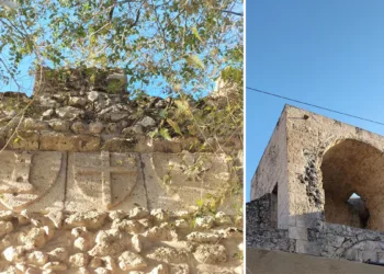 Gli stemmi sulla cinta muraria medievale e la Torre di Corso Trinità a Sassari