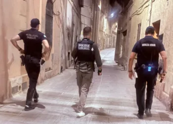 Attività notturna della polizia locale di Sassari al centro storico