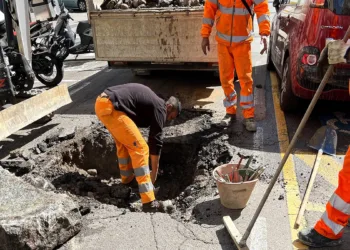 Lavori sulla rete idrica di Cagliari