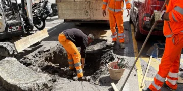 Lavori sulla rete idrica di Cagliari