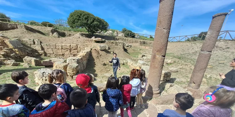 Bambini all'Antiquarium Turritano di Porto Torres