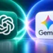 Loghi di ChatGPT e Google Gemini affiancati per un confronto tra i due assistenti di intelligenza artificiale