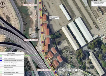 Via San Paolo, Cagliari. Pianta lavori